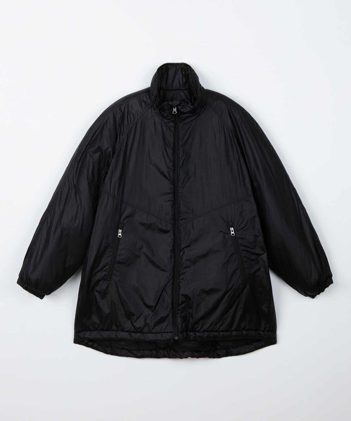 디앤드퀘스천(THEENDQUESTION) Reversible half long padded jumper / BLACK