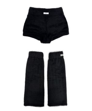 퍼 쇼츠 & 레그워머 [블랙]