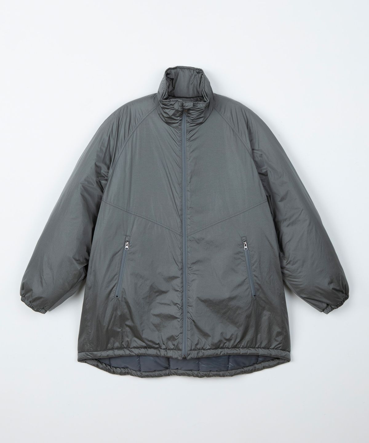 디앤드퀘스천(THEENDQUESTION) Reversible half long padded jumper / DARK GRAY