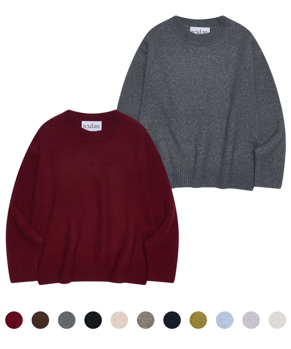 노든(NODEN) [2PACK] SOFT WOOL BLEND CROP KNIT - 11COLOR
