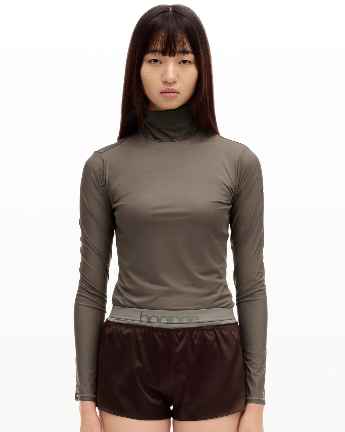 후포(HOOPOE) love sheer turtleneck long sleeve bratop_ash beige