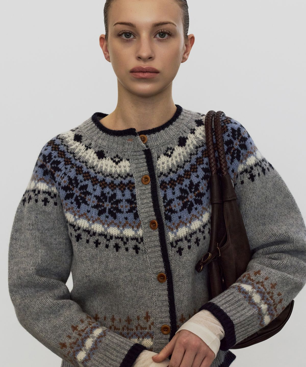엘리오티(ELLIOTI) Nordic Wool Cardigan_2Color