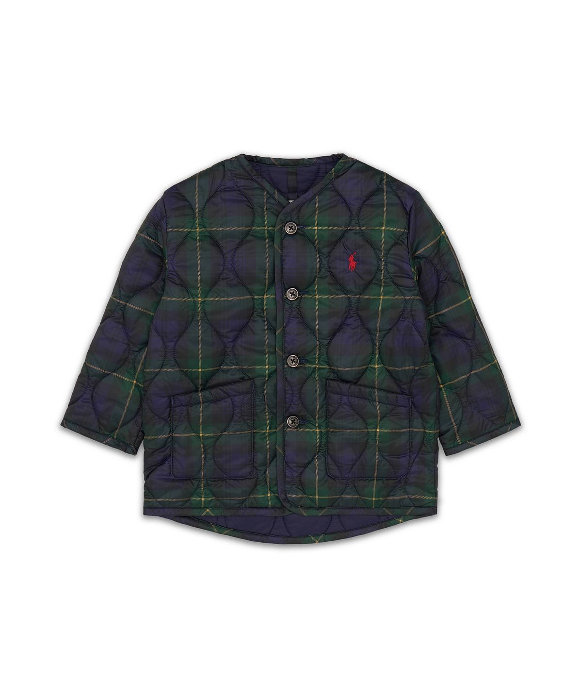 폴로 랄프 로렌 칠드런(POLO RALPH LAUREN CHILDREN) 플래드 퀼트 재킷-멀티 컬러