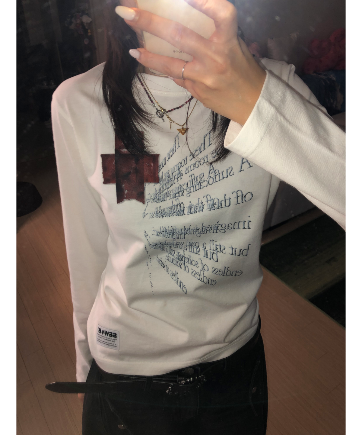 쏘비(SEW-B) 세미크롭 Red Band 긴팔티