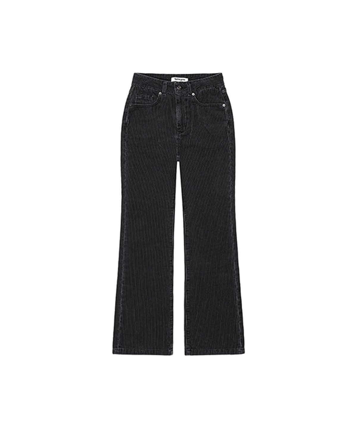 라츠유(LOTSYOU) lotsyou_Isabel Corduroy Bootcut Pants Black