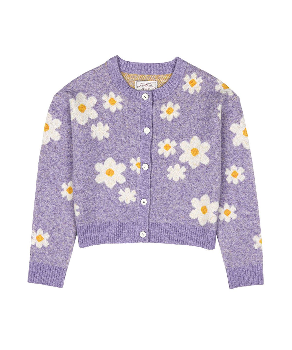 라츠유(LOTSYOU) lotsyou_Isla Knit Cardigan Light Purple