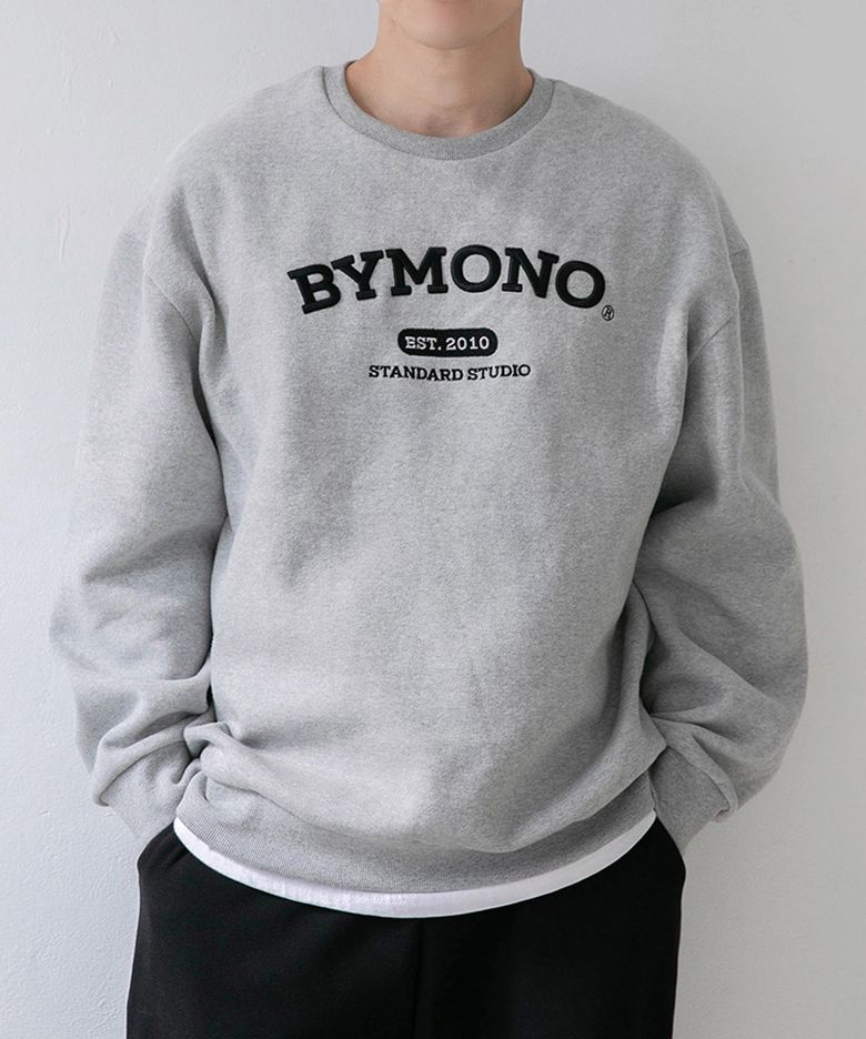 [빅사이즈 M-6XL] BYMONO 시그니처 양기모 맨투맨