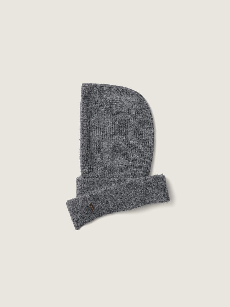 Colette Hood Muffler (Melange Gray)