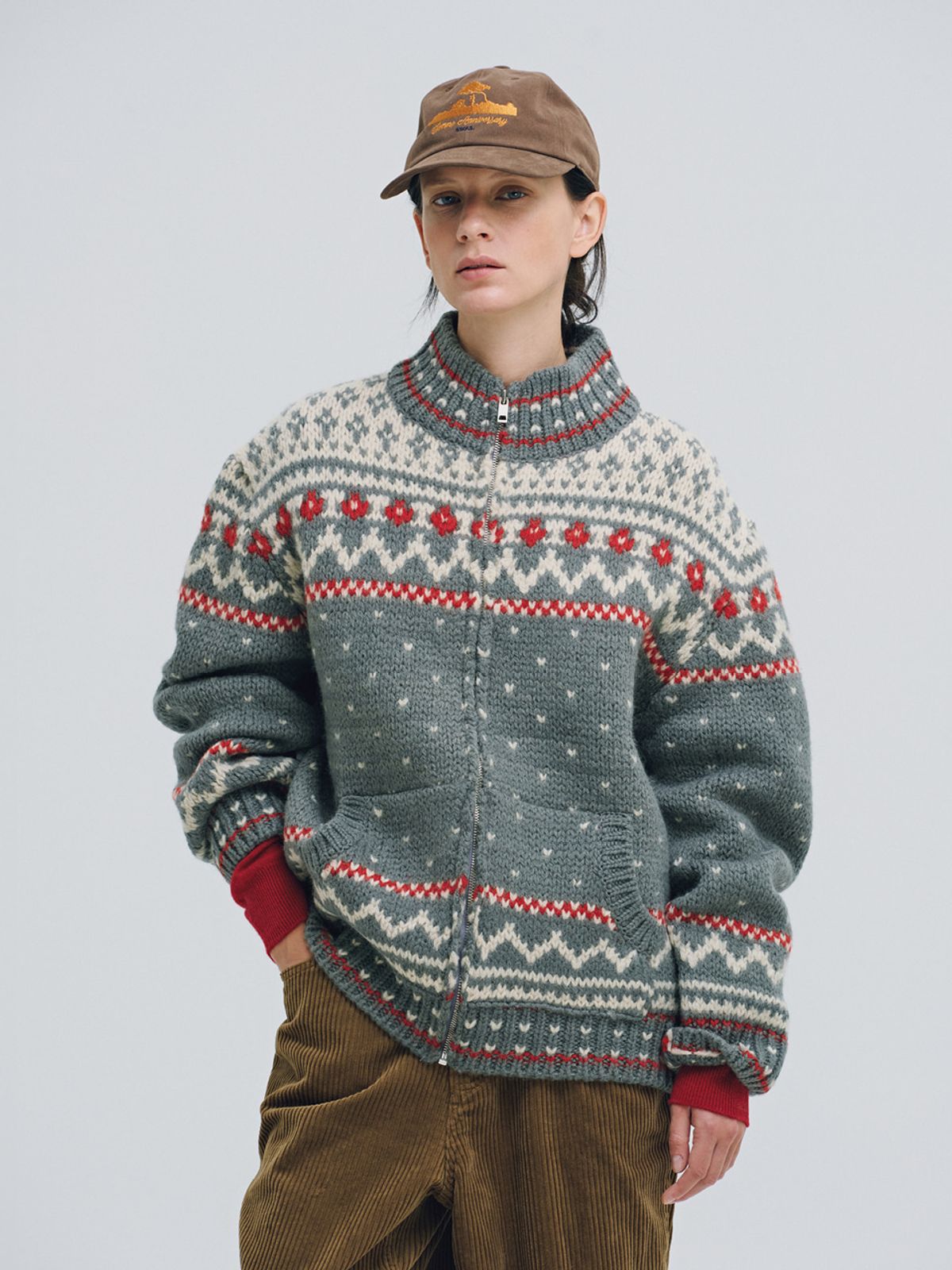 시엔느(SIENNE) Foret Wool Cardigan (Gray)
