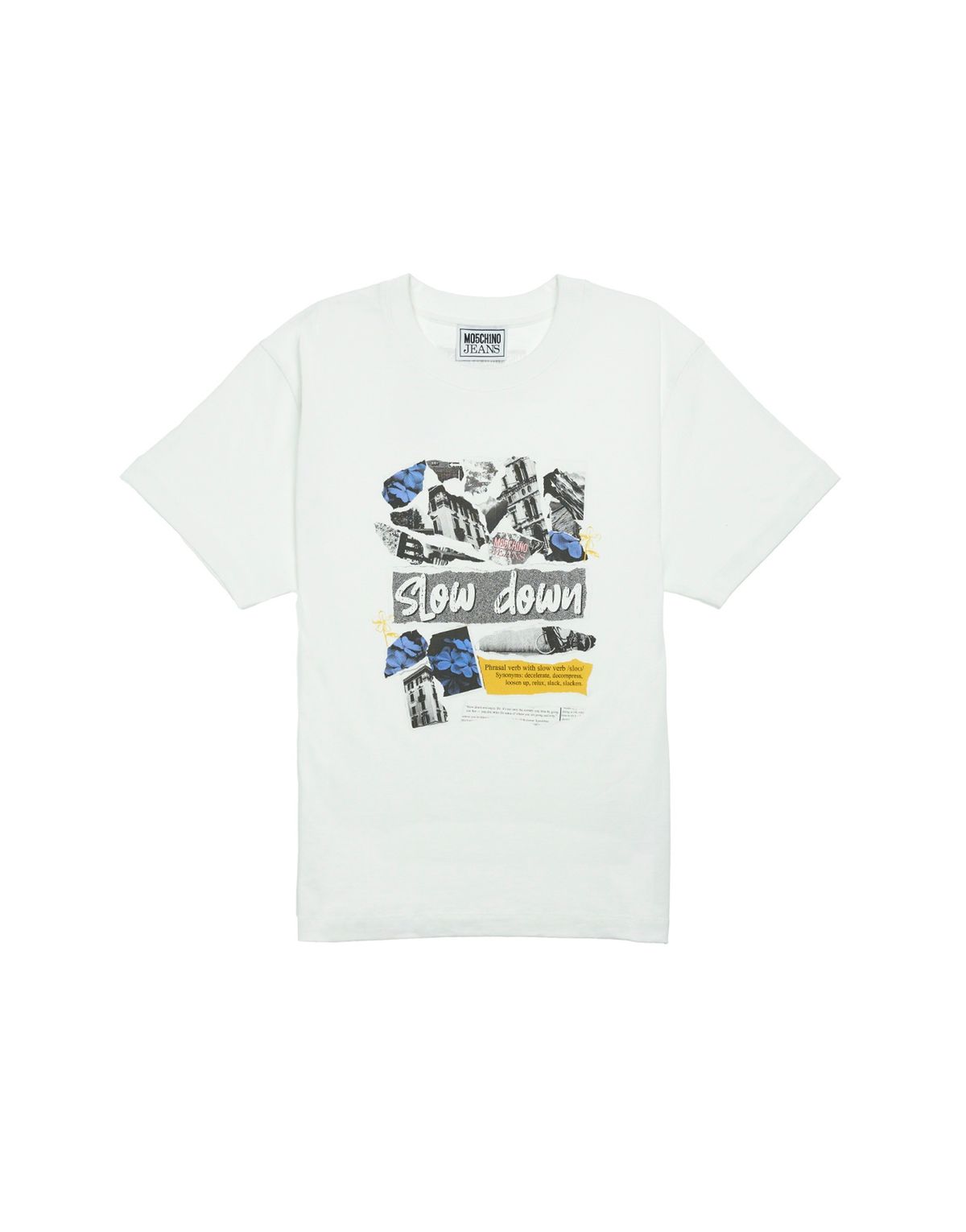 모스키노(MOSCHINO) 진스 펑크 프린트 반팔 티셔츠