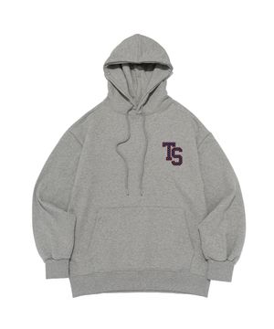TS 도트 로고 후드티 (그레이)