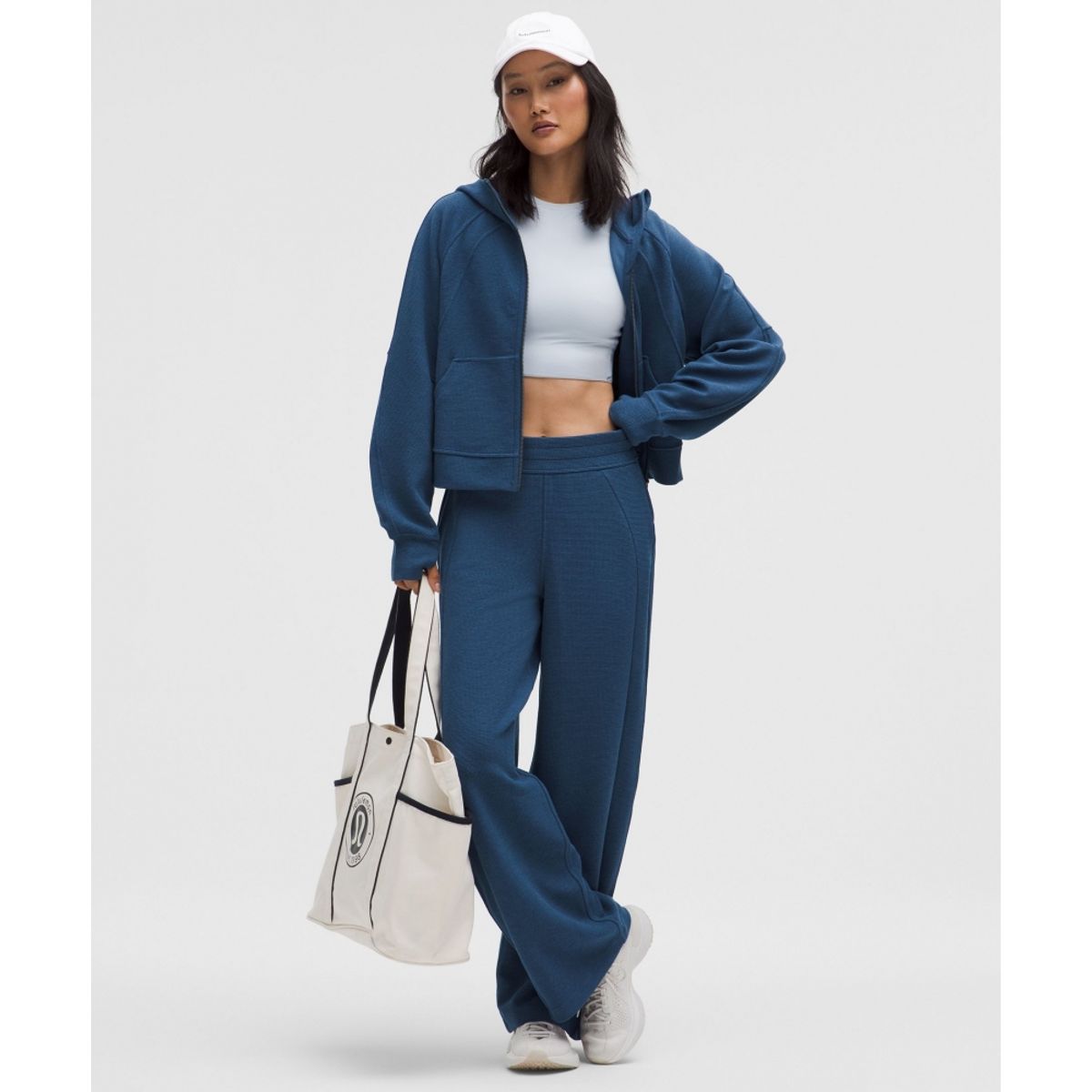 룰루레몬(LULULEMON) 스쿠바 미드라이즈 와이드 레그 팬츠 와플 *아시아 핏  HBWL