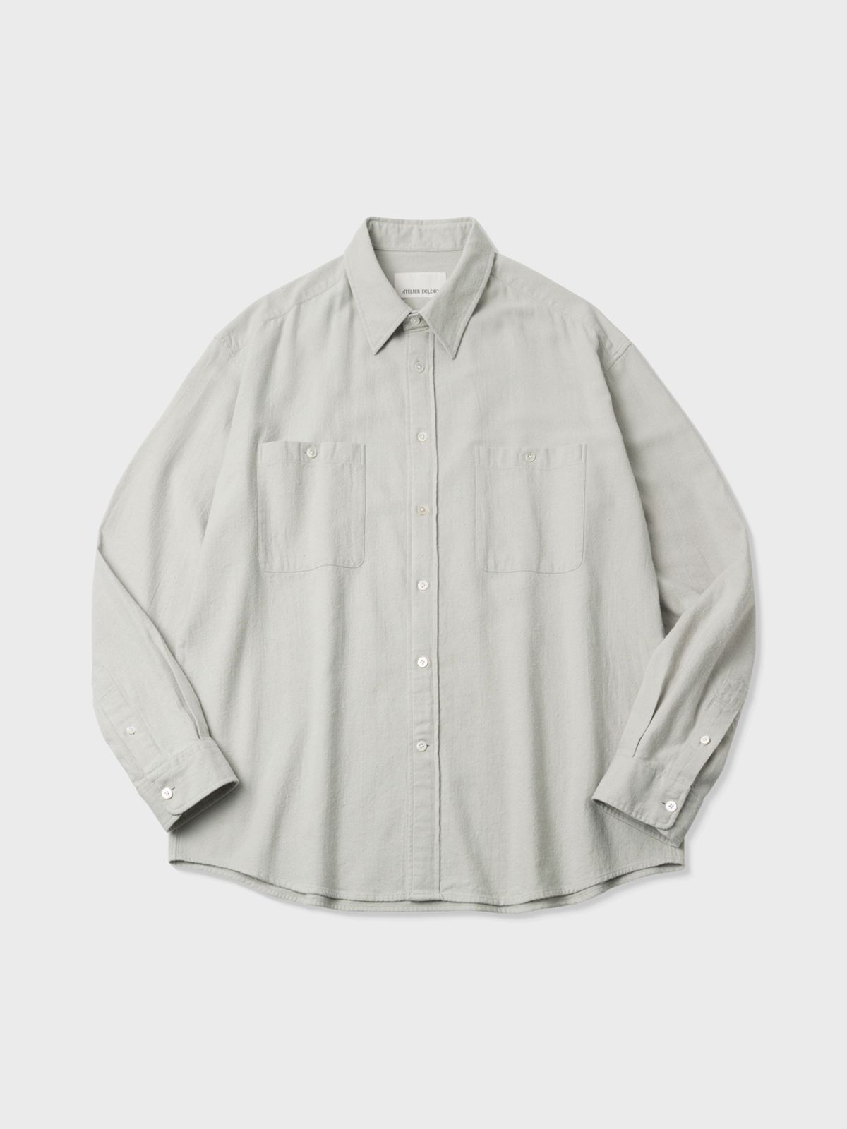 아틀리에 델디오(ATELIER DELDIO) 실크 노일 컴포트 셔츠 (GREY)