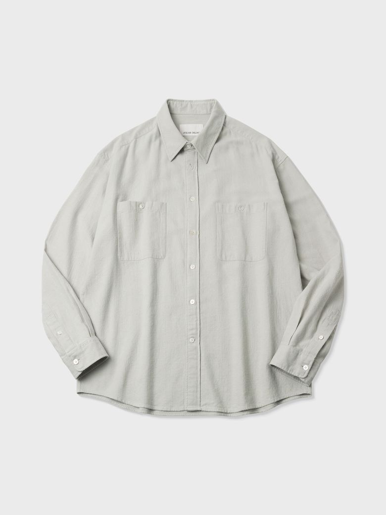 실크 노일 컴포트 셔츠 (GREY)