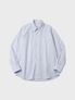 코튼 타입라이터 테이퍼드 셔츠 (PALE BLUE)