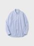 코튼 스트라이프 테이퍼드 셔츠 (SAX BLUE)