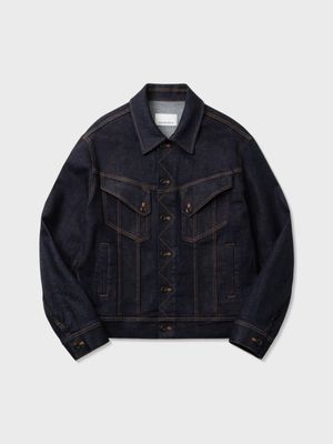 코튼 데님 재킷 (INDIGO)