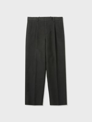 브러시드 실크 테일러드 팬츠 (CHARCOAL GREY)
