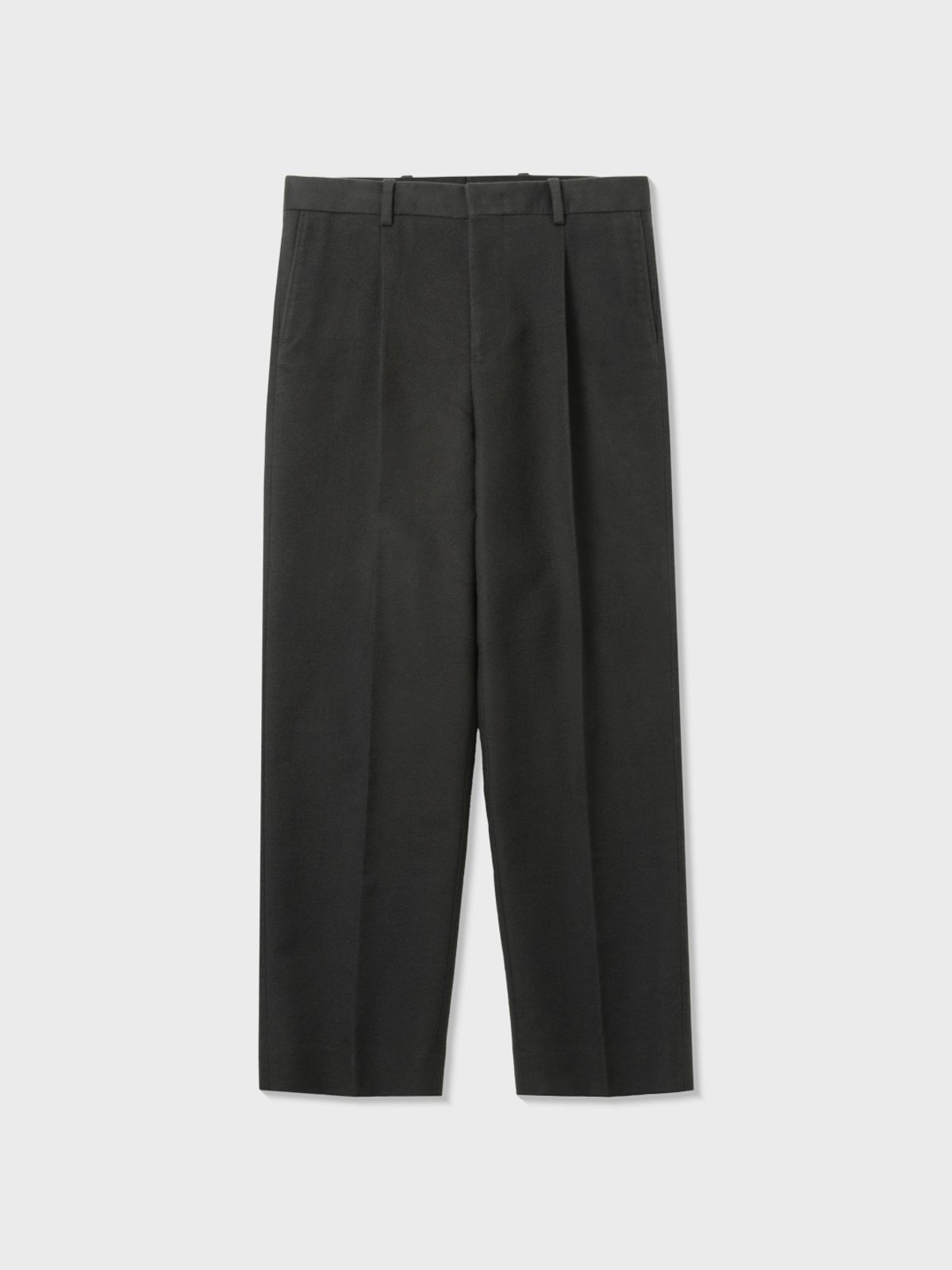 아틀리에 델디오(ATELIER DELDIO) 브러시드 실크 테일러드 팬츠 (CHARCOAL GREY)