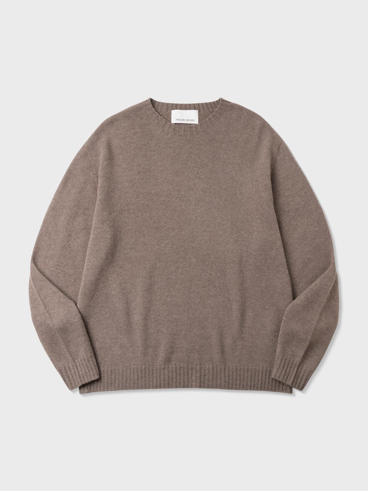 아틀리에 델디오(ATELIER DELDIO) 베이비 알파카 울 블렌드 니트 (TAUPE GREY)