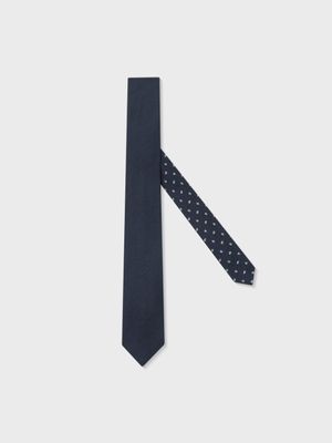 이탈리안 페이즐리 더블 타이 (NAVY)