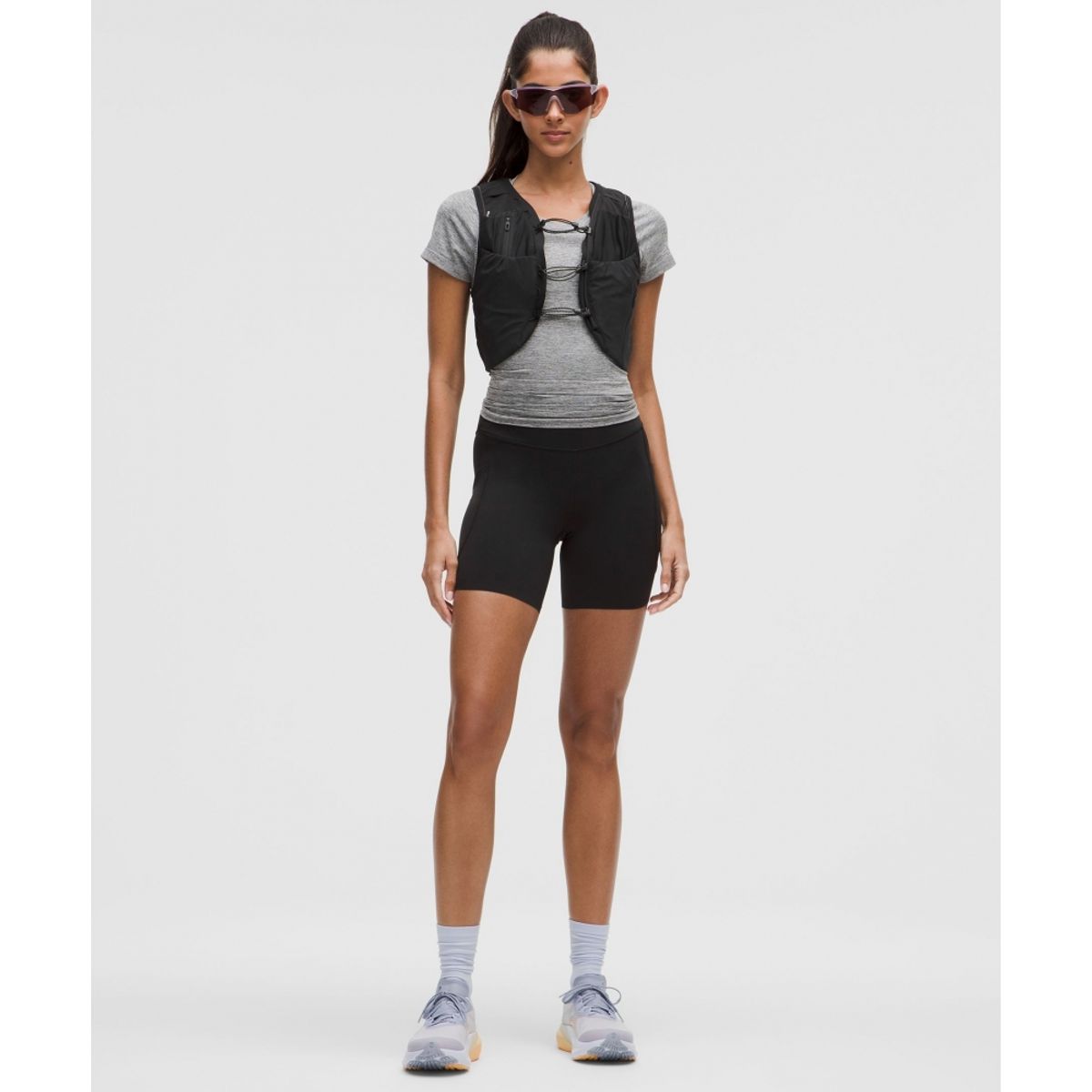 룰루레몬(LULULEMON) 패스트 앤 프리 하이라이즈 쇼츠 6inch *5 포켓  BLK