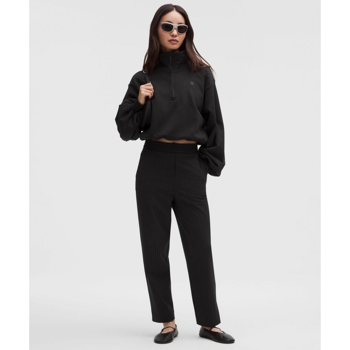 룰루레몬(LULULEMON) 데이드리프트 하이라이즈 테이퍼드 트라우저 *아시아 핏  BLK LTIV