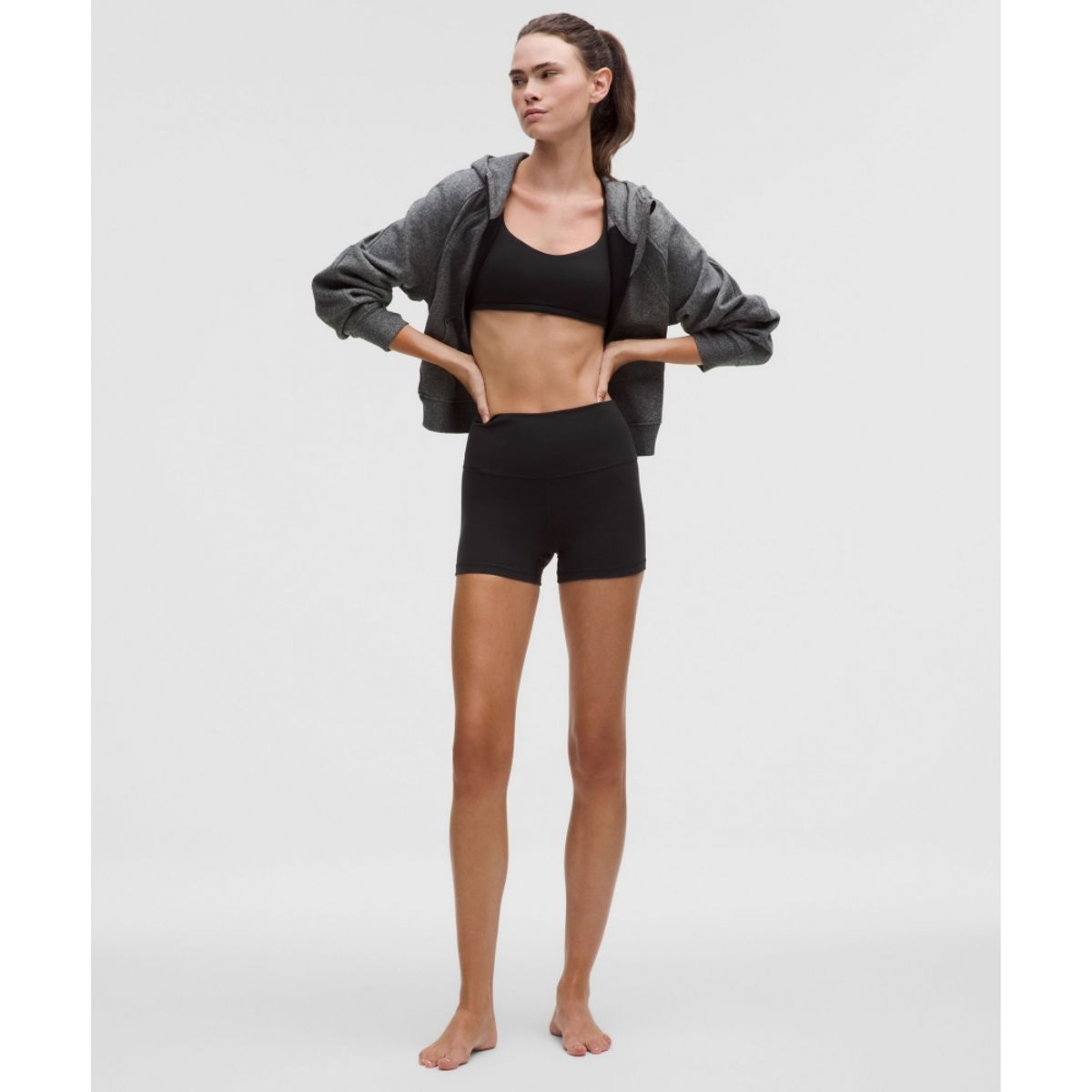 룰루레몬(LULULEMON) Align™ 하이라이즈 쇼츠 4inch  BLK