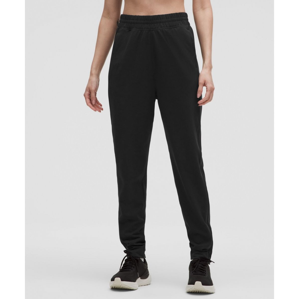 룰루레몬(LULULEMON) Everlux 하이라이즈 집 레그 트랙 팬츠 *아시아 핏  BLK