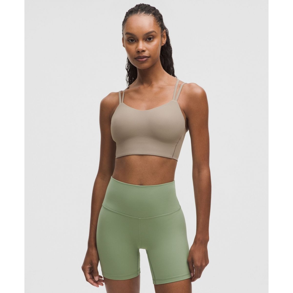 룰루레몬(LULULEMON) 라이크 어 클라우드 리브드 롱라인 브라 *라이트 서포트, B C컵