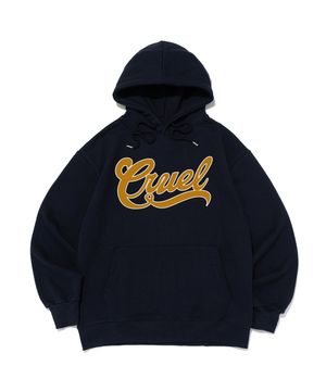 크루얼 로고 후드 티셔츠 (네이비)