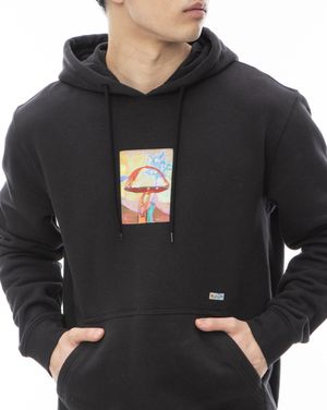 남성 블랙 ANP SAGE VAUGHN 레귤러 후드(VE11HD007BLK)