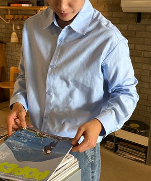 쏙쏙셔츠 옥스포드 자동넣입 긴팔 셔츠 [S-6XL]