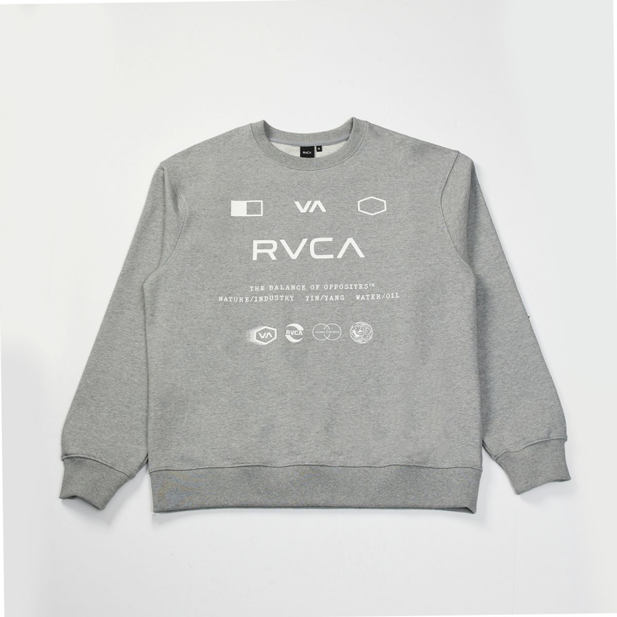 루카(RVCA) 멀티 로고 그래픽 맨투맨 (VF11LT003HGR)
