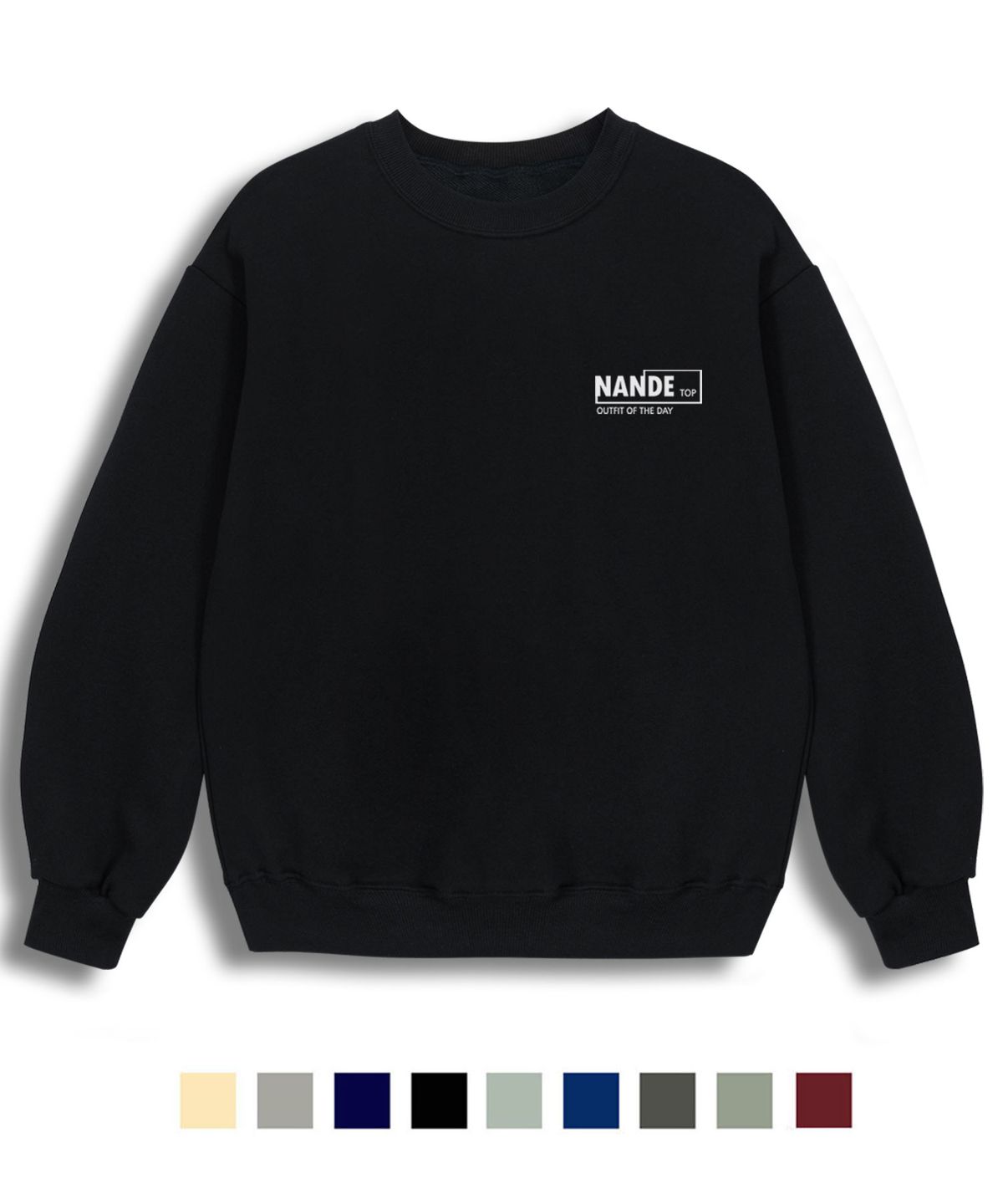 난데(NANDE) SQUARED 로고 프린팅 오버핏 스웨트 셔츠 9color