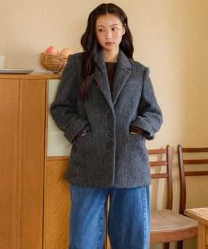 알파카 혼방 싱글 자켓 OW5WJA640