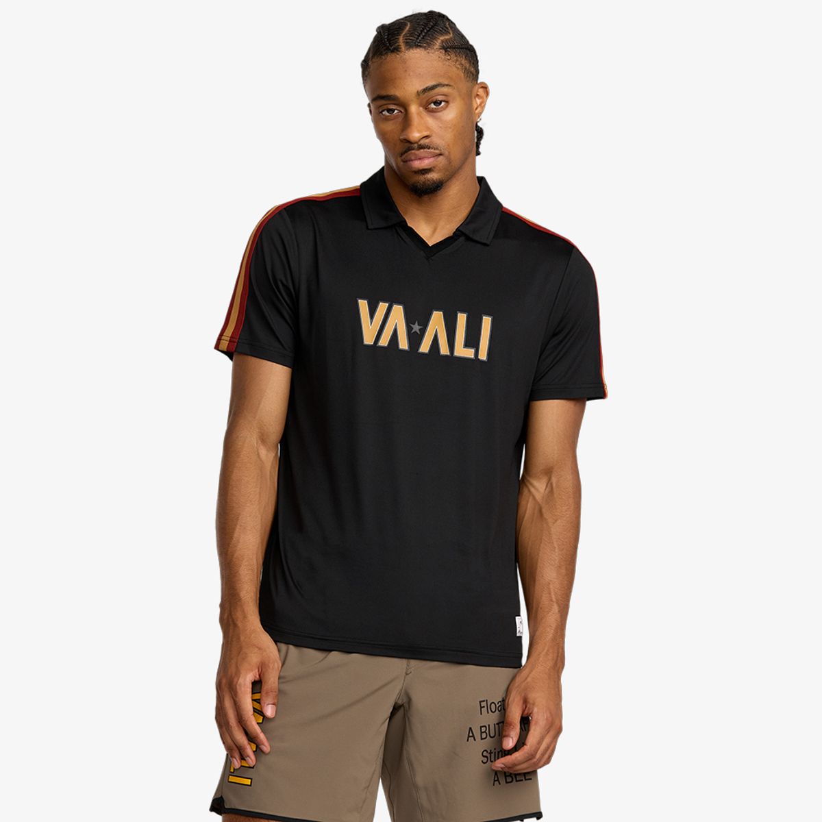 루카(RVCA) VA X ALI RUMBLE 폴로 반팔티 (VF31ST015RVB)