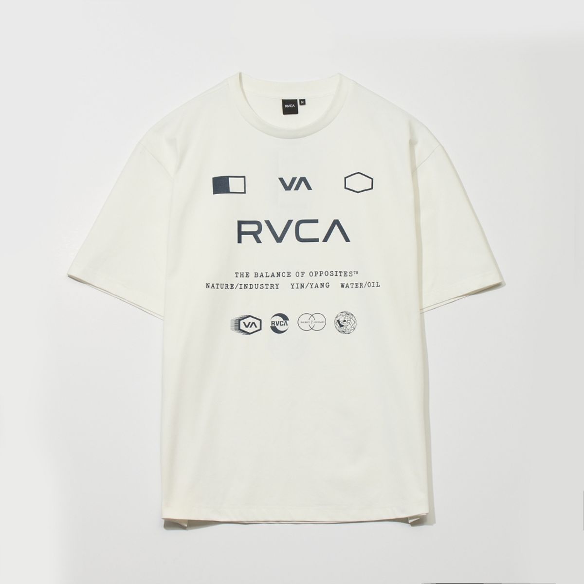 루카(RVCA) 멀티 로고 그래픽 반팔티 (VF21ST008WHT)