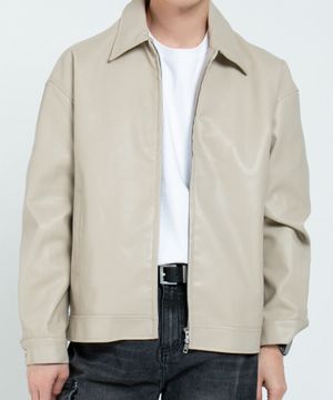 모노 비건 투웨이 레더자켓 [M-6XL]