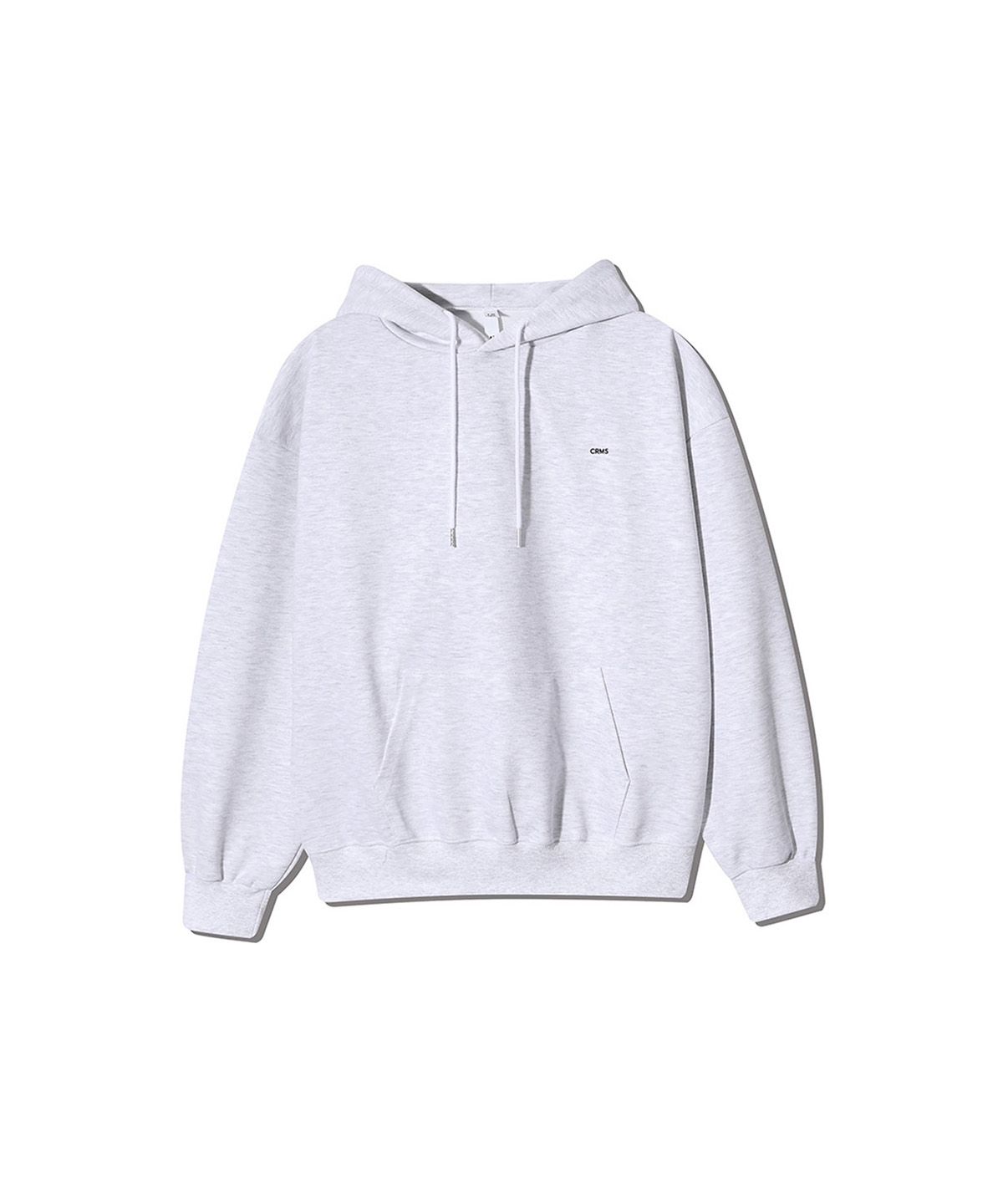 크레드먼스(CREEDMENS) crms 마이크로 로고 후드티(White melange)