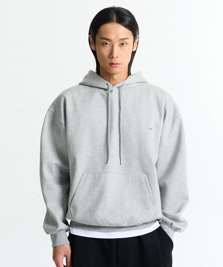 [기모/논기모] crms 마이크로 로고 후드티(Gray)