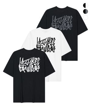 [2PACK] 시그니처 그래피티 오버핏 반팔 기능성 짐웨어 헬스 운동복 반팔 W (3컬러)