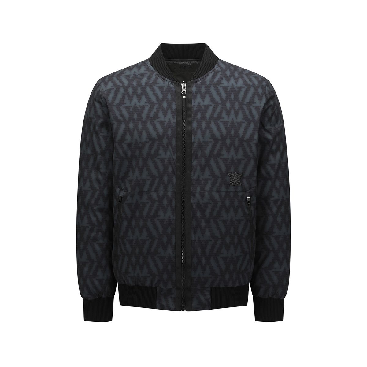 어뉴골프(ANEW GOLF) MEN WI LOGO PATTERN REVERSIBLE DOWN JACKET_BK