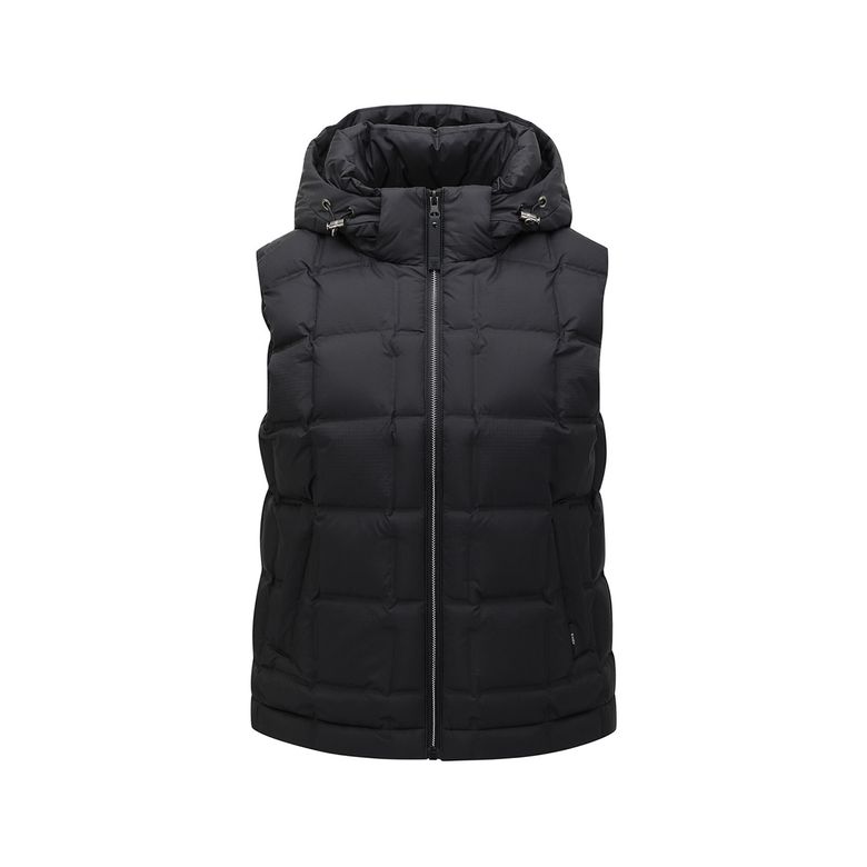 WOMEN WI HEAVY SHADOW SWING DOWN VEST_BK
