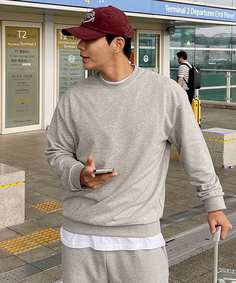 [빅사이즈 M-8XL] 모노 탄탄 솔리드 맨투맨