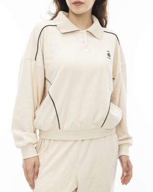 여성 베이지 ALL-TIME 모던 폴로 티셔츠(VE11FH319WDR)