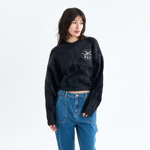 여성 LOOSE FIT JQ 크롭 니트 (VF31SR060BLK)