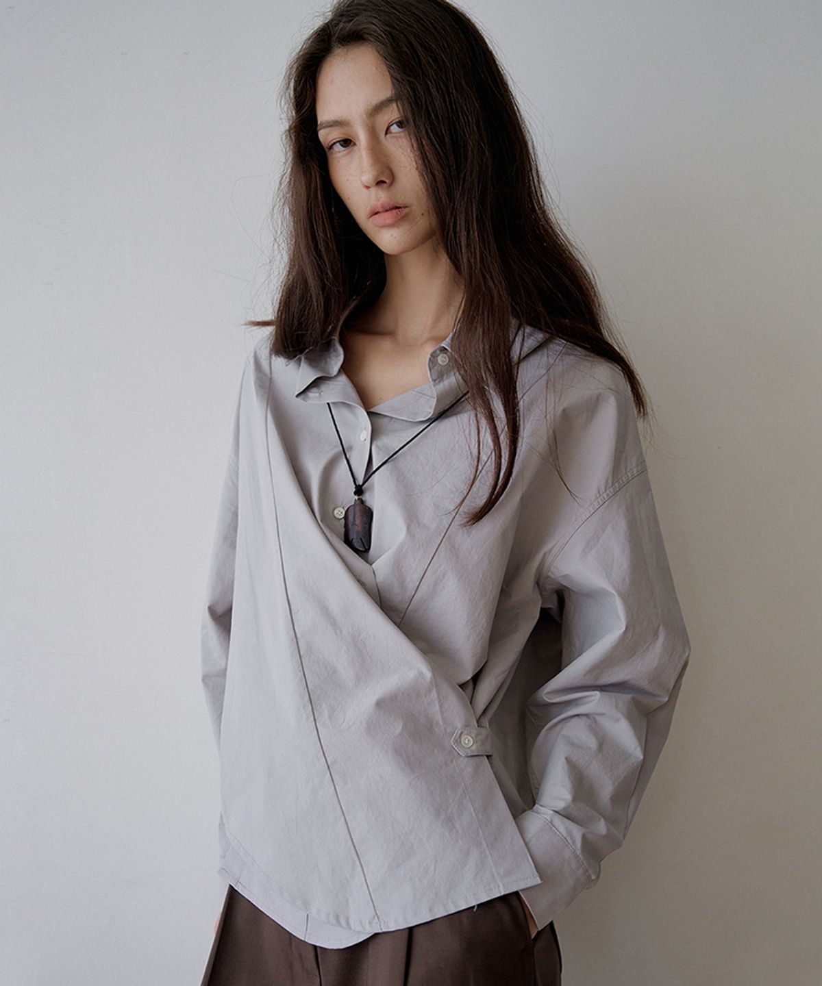 모헤(MOHAE) Classic wrap shirt _ 6color