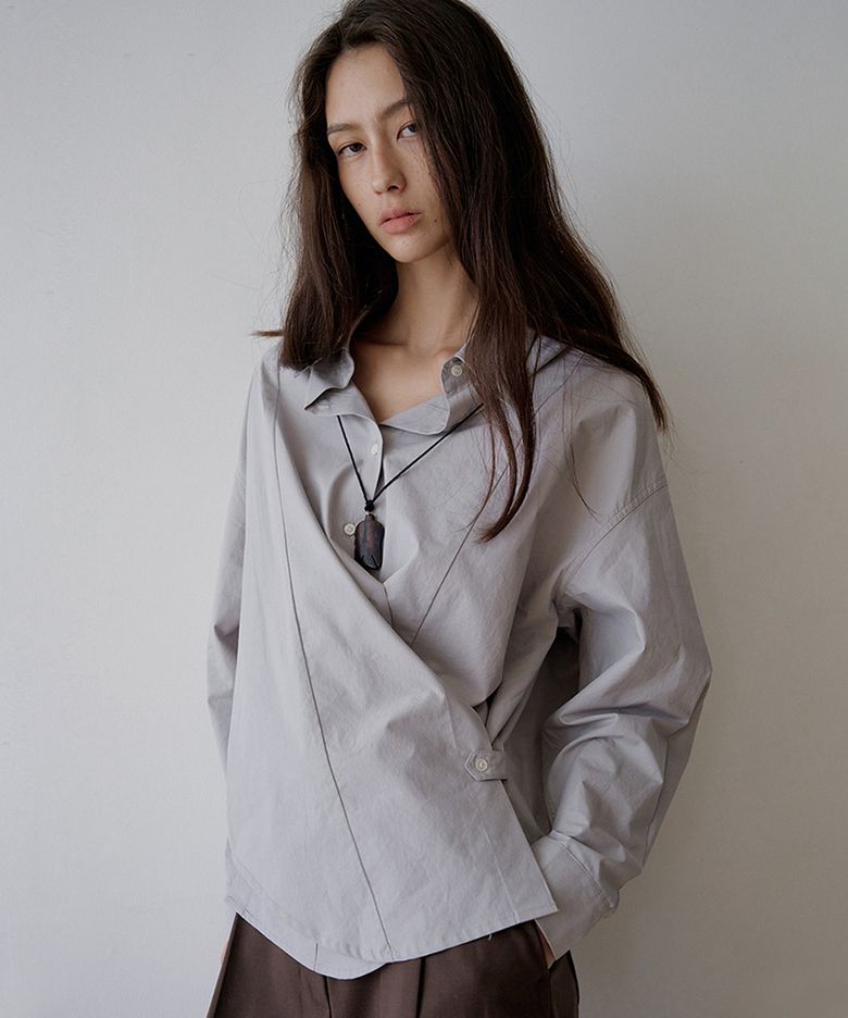 Classic wrap shirt _ 6color