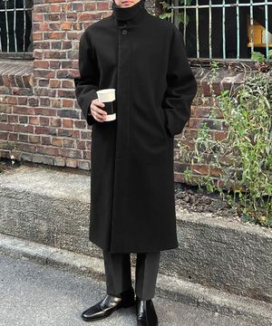 모노 어반 하이넥 오버핏 롱코트 [XL-6XL]